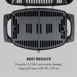 Parforce One 3,5kW 12000BTU 300°C SNJS Gasschlauch Grau 11 Parforce One 3,5kW 12000BTU 300°C SNJS Gasschlauch Grau -Küche Zu Hause 60002428 yy 0003 logo Klarstein Parforce One Gasgrill 12000BTU grau