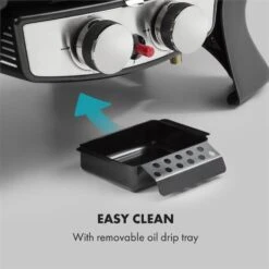 Parforce Duo Gasgrill 2 Brenner 4,4kW 15000BTU Gasschlauch Schwarz -Küche Zu Hause 60002433 yy 0009 logo Klarstein Parforce Duo Gasgrill 2 Brenner schwarz