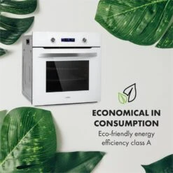 Gusteau Remy Einbau-Set Backofen + Einbau-Haube 2950W Weiß Edelstahl -Küche Zu Hause 60002591 yy 0006 logo Klarstein Gusteau Elektrischer Einbaubackofen weiss