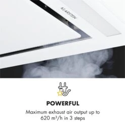 Gusteau Remy Einbau-Set Backofen + Einbau-Haube 2950W Weiß Edelstahl -Küche Zu Hause 60002591 yy 0009 logo Klarstein Remy Deckenhaube 90 cm weiss