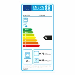 Gusteau Delicatessa Einbau-Ofen-Set Induktion 7000W Schwarz Edelstahl -Küche Zu Hause 60002594 energy label