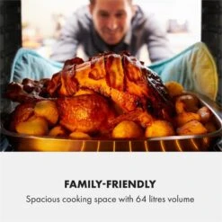 Gusteau Delicatessa Einbau-Ofen-Set Induktion 7000W Schwarz Edelstahl -Küche Zu Hause 60002594 yy 0005 logo Klarstein Gusteau Elektrischer Einbaubackofen schwarz