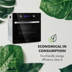 Gusteau Ignito Einbau-Ofen-Set Elektro / Gas 64Ltr Schwarz Edelstahl -Küche Zu Hause 60002595 yy 0006 logo Klarstein Gusteau Elektrischer Einbaubackofen schwarz