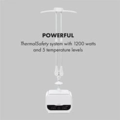 ShirtButler Pro Automatisches Trocknersystem Hemd & Hose 1200 W 2-in-1 70 °C Timer Weiß -Küche Zu Hause 60002669 yy 0007 logo Klarstein ShirtButler Pro Trocknersystem weiss