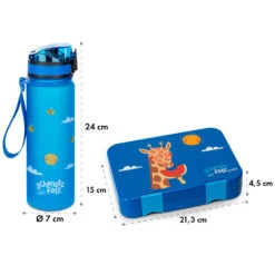 Schmatzfatz Frühstücksset Lunchbox & Trinkflasche Tritan Dicht BPA-frei -Küche Zu Hause 60002942 yy 0008 dimensions
